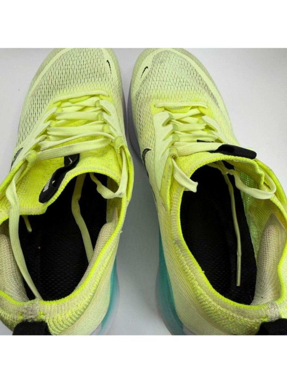 Nike Zoom Fly 4 Barely Volt Dynamic Shoes Women Size 9 Turquoise Running Cushion - Picture 9 of 12